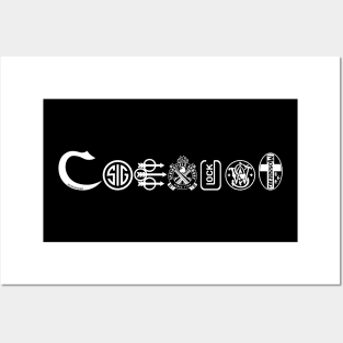 Coexist White Print Posters and Art